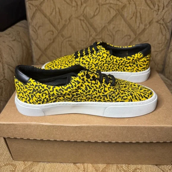 Saint Laurent Yellow Canvas Sneakers Size EU 40 Made in‎ Italy - Picture 3 of 8